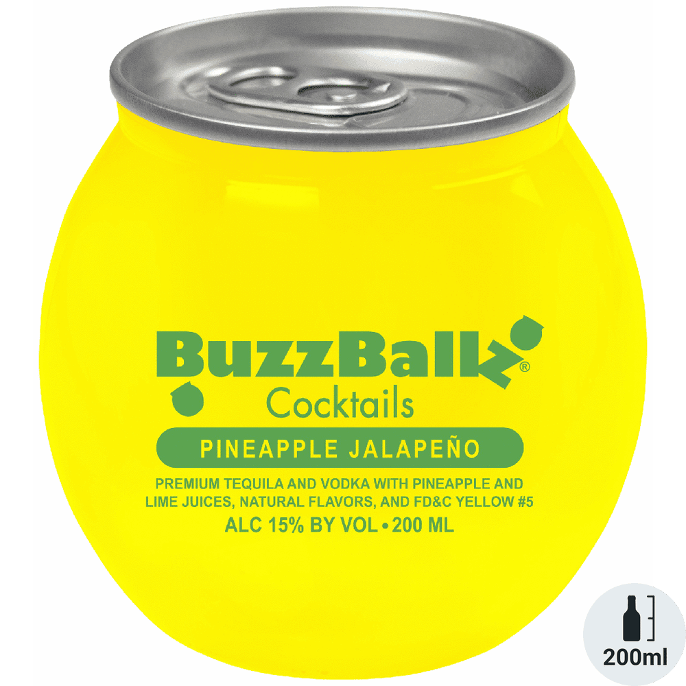 BUZZBALLZ PINEAPPLE JALAPENO 200ML